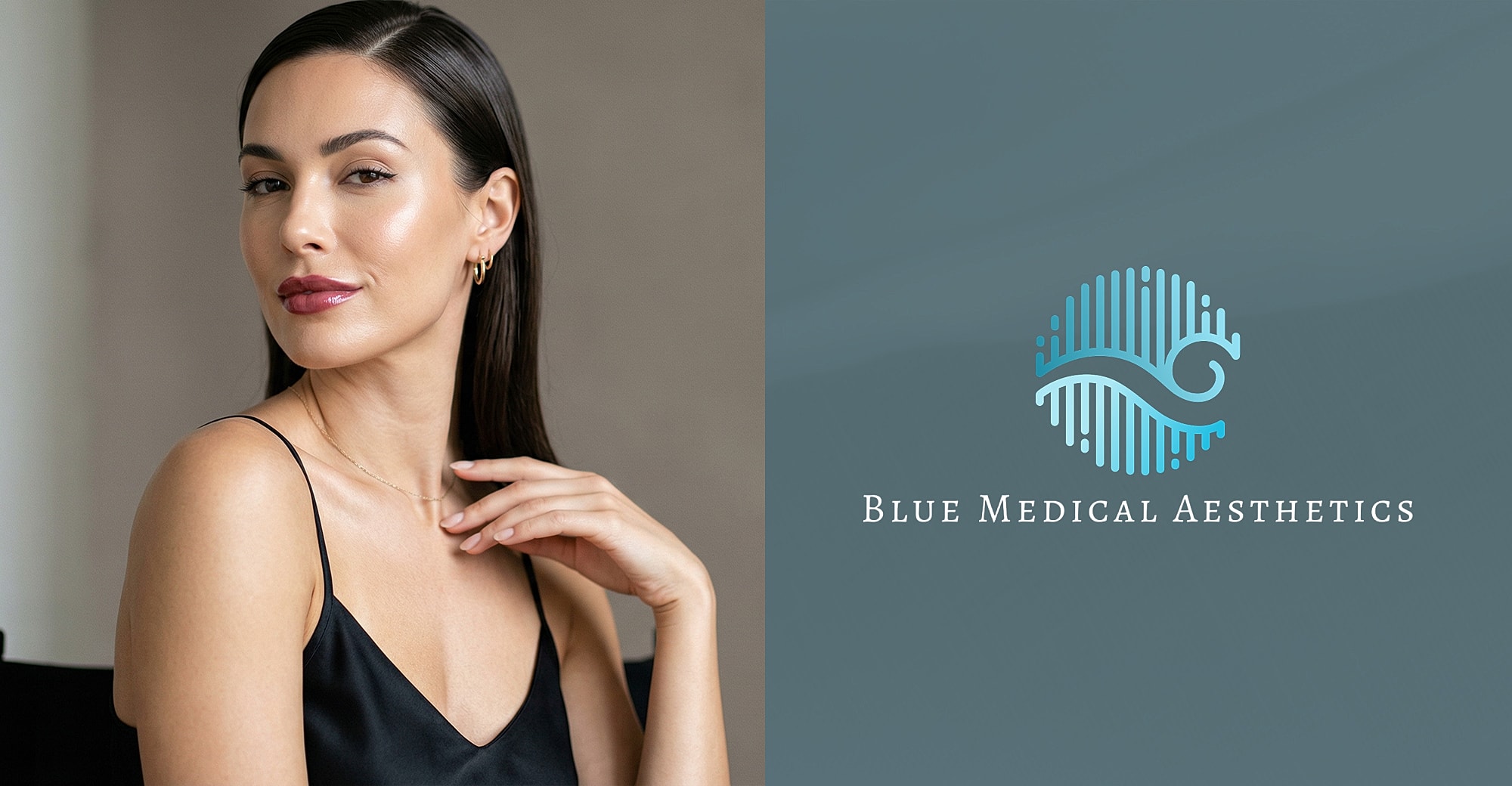 Clean, professional medical spa treatment room with neutral tones at Blue Medical Aesthetics in Wilmington