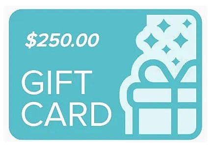 $250 gift card design illustration